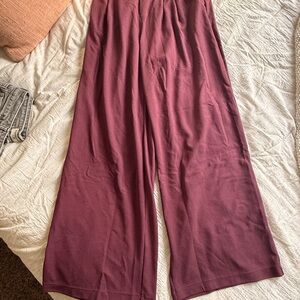 HALARA Women's Wide-Leg Pants - Burgundy
